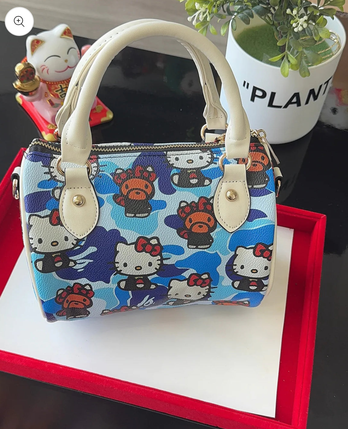 Blue Camo Hello Kitty Bag