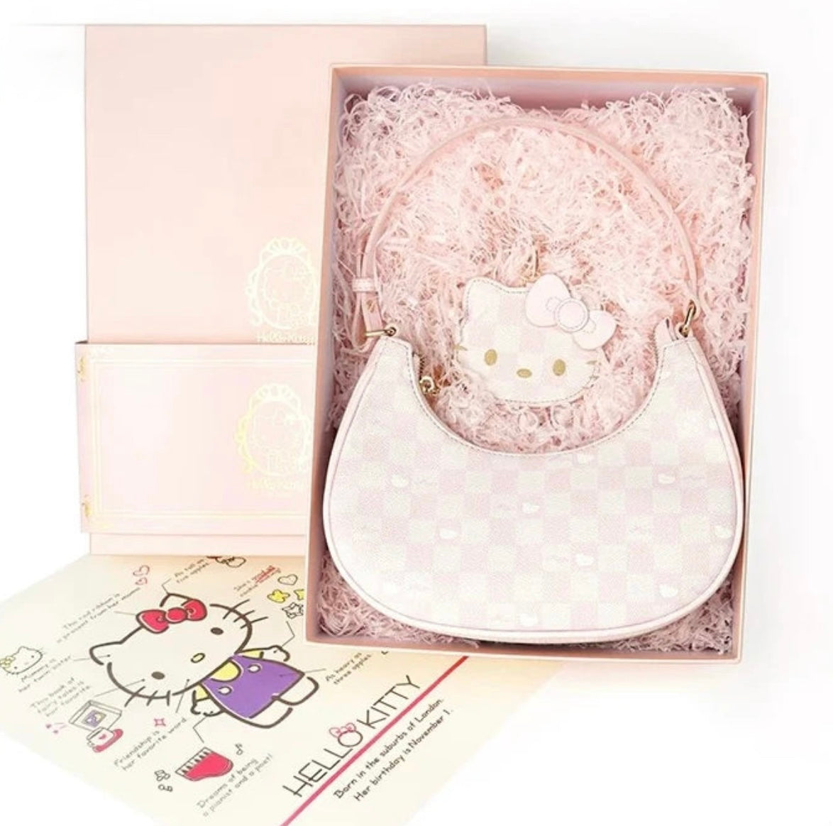 Hello Kitty Pink Clutch Tote Handbag