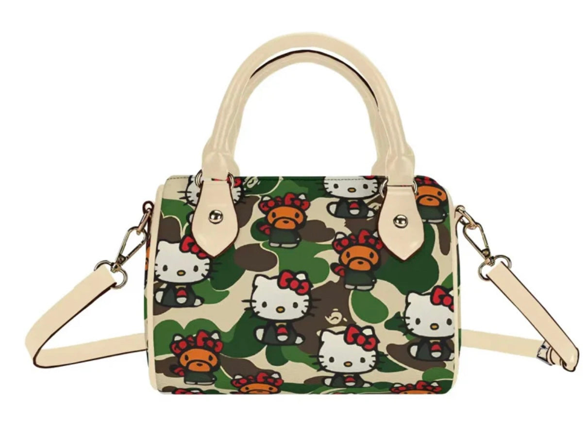Green Camo Hello Kitty Bag